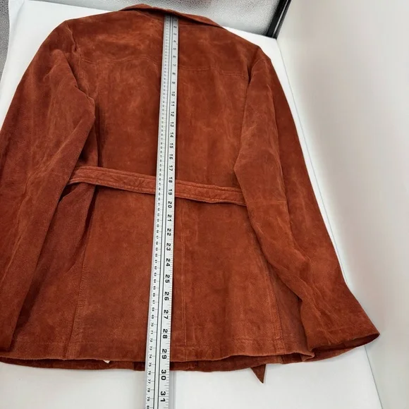 Vintage Maxima Wilsons Women’s XL Suede Leather  Jacket Belted - Picture 6 of 11